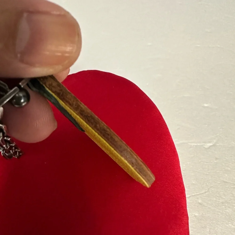 HERMES Lemon Leather Bag Charm Yellow READ - Picture 11 of 16